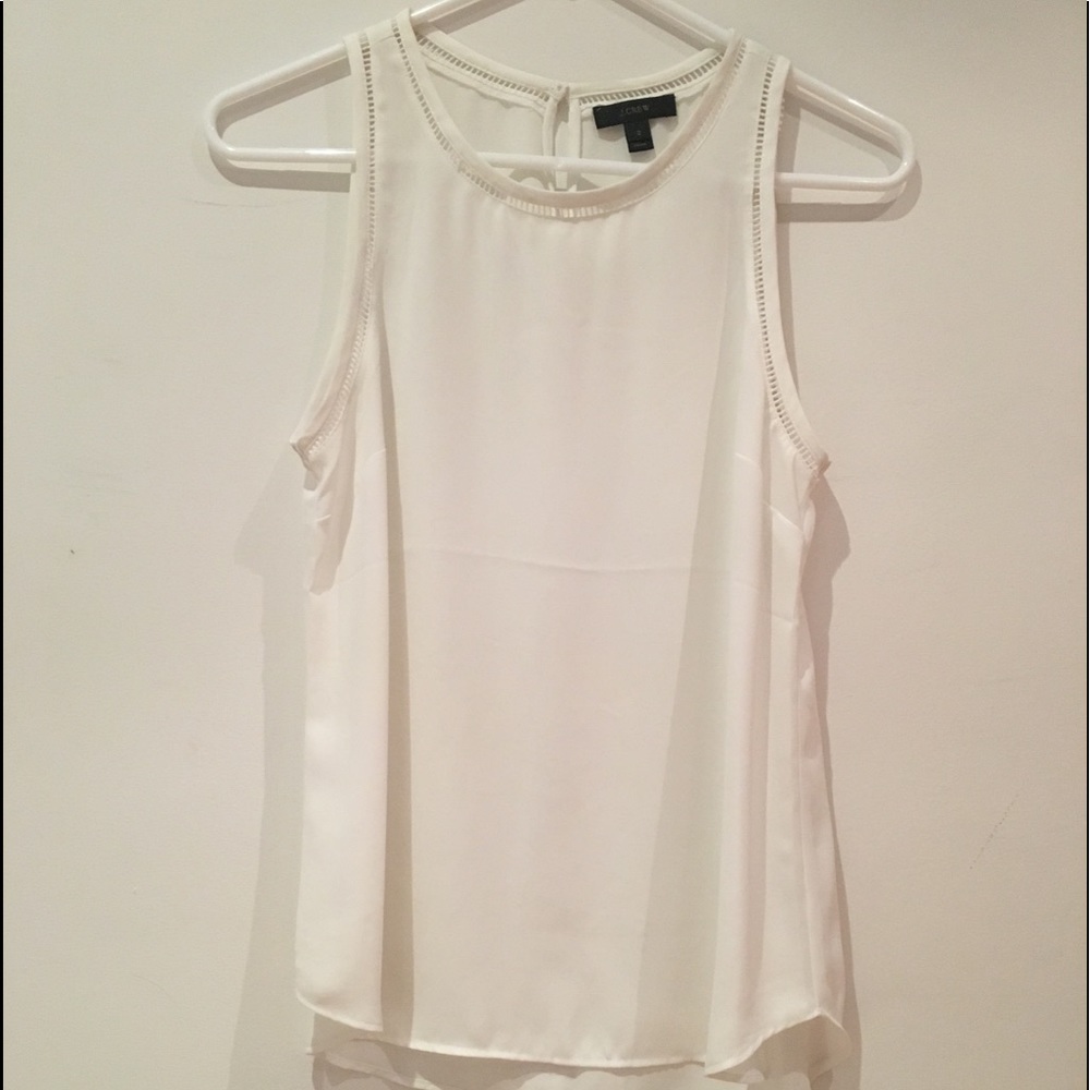 J. Crew white business tank top